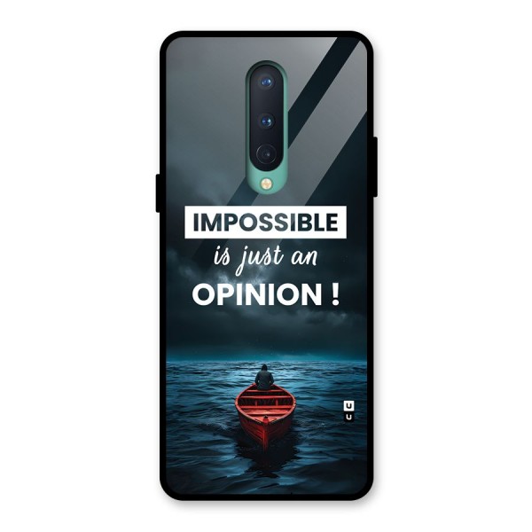 Just An Opinion Glass Back Case for OnePlus 8