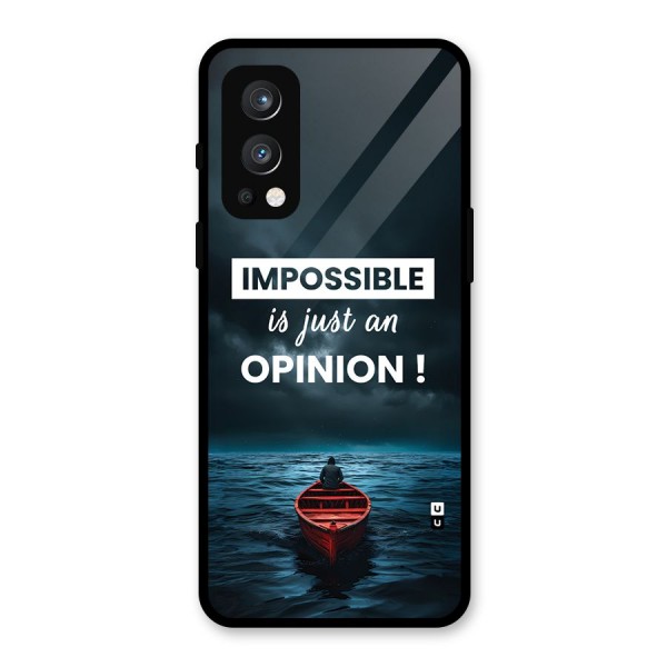 Just An Opinion Glass Back Case for OnePlus Nord 2 5G