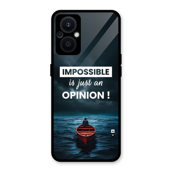 Just An Opinion Glass Back Case for Oppo F21s Pro 5G