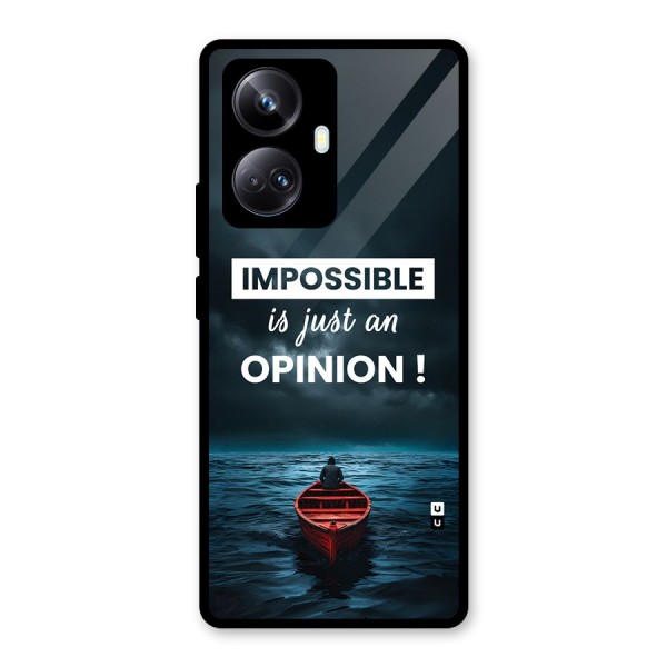 Just An Opinion Glass Back Case for Realme 10 Pro Plus