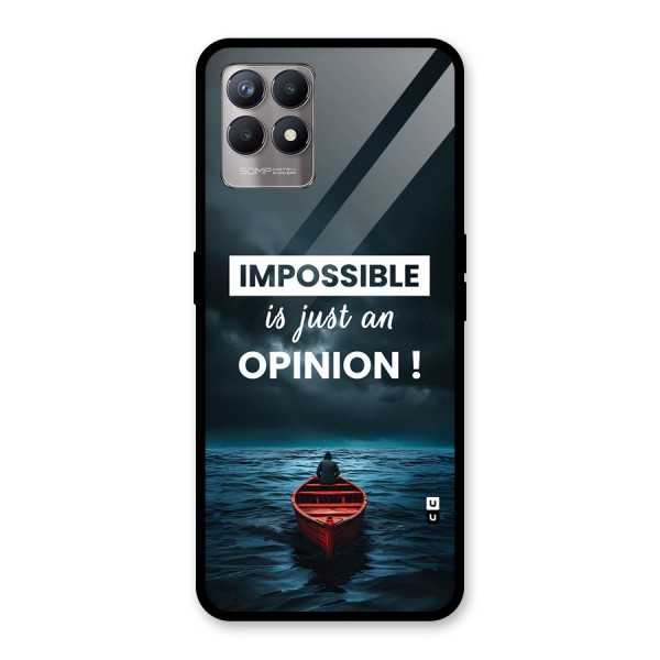 Just An Opinion Glass Back Case for Realme Narzo 50