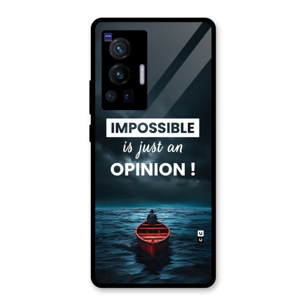 Just An Opinion Glass Back Case for Vivo X70 Pro