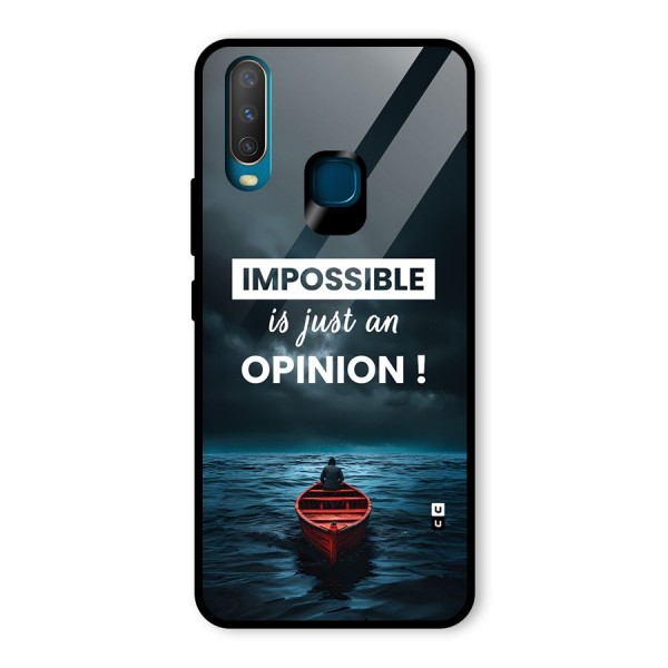 Just An Opinion Glass Back Case for Vivo Y15