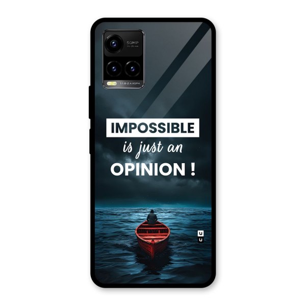 Just An Opinion Glass Back Case for Vivo Y33s
