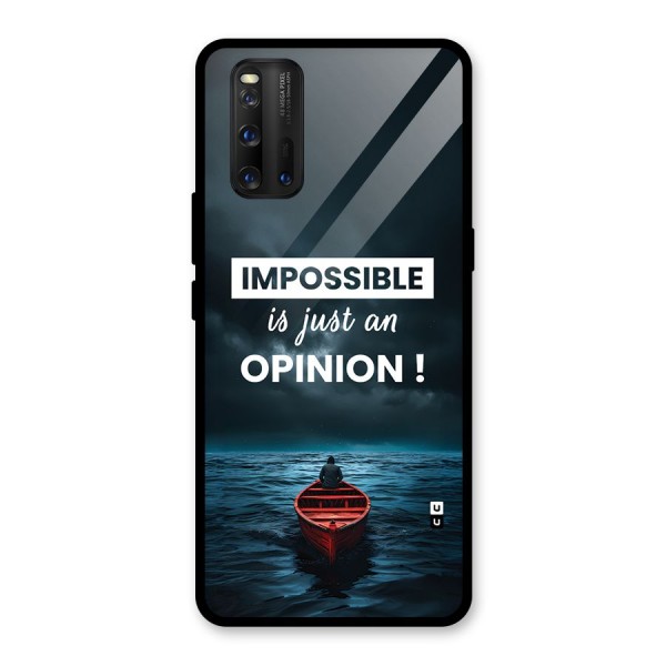 Just An Opinion Glass Back Case for Vivo iQOO 3