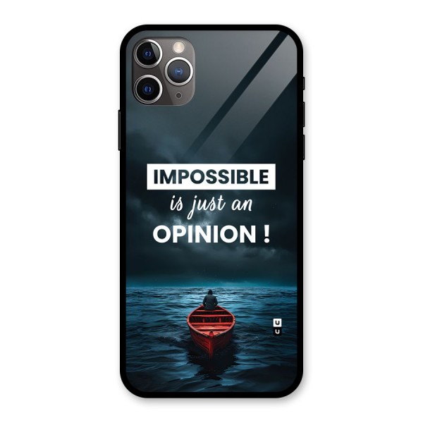Just An Opinion Glass Back Case for iPhone 11 Pro Max