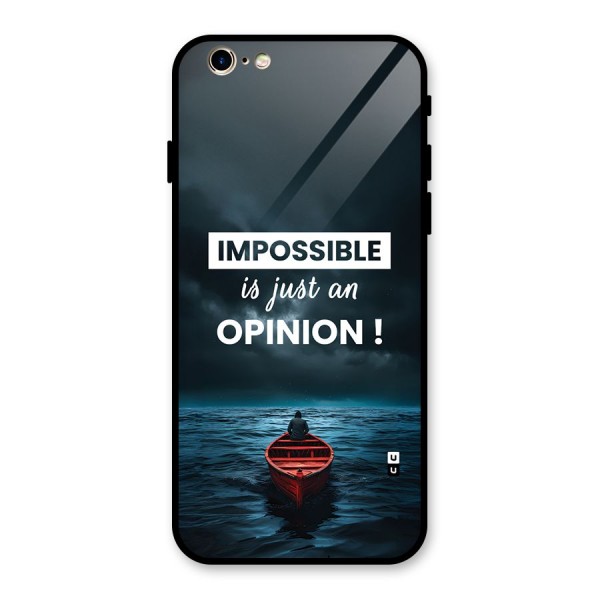 Just An Opinion Glass Back Case for iPhone 6 6S