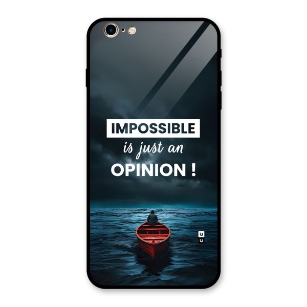 Just An Opinion Glass Back Case for iPhone 6 Plus 6S Plus