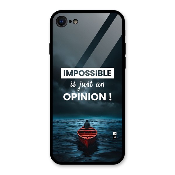 Just An Opinion Glass Back Case for iPhone 8