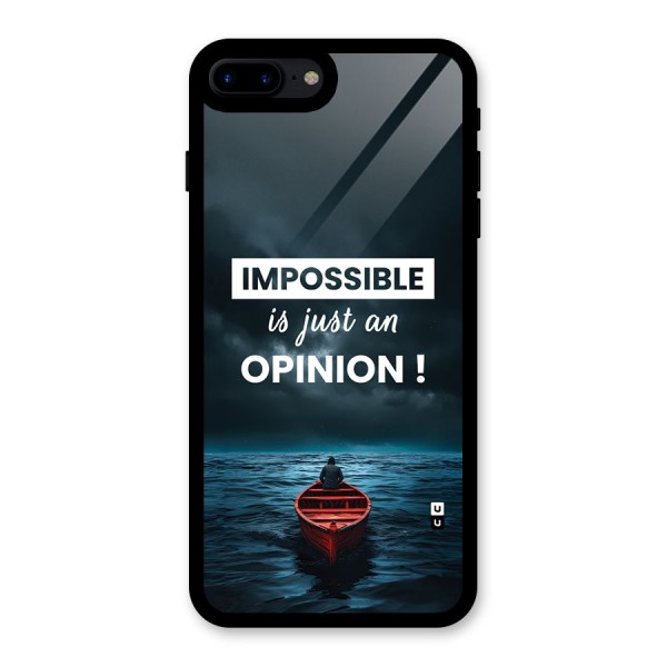 Just An Opinion Glass Back Case for iPhone 8 Plus