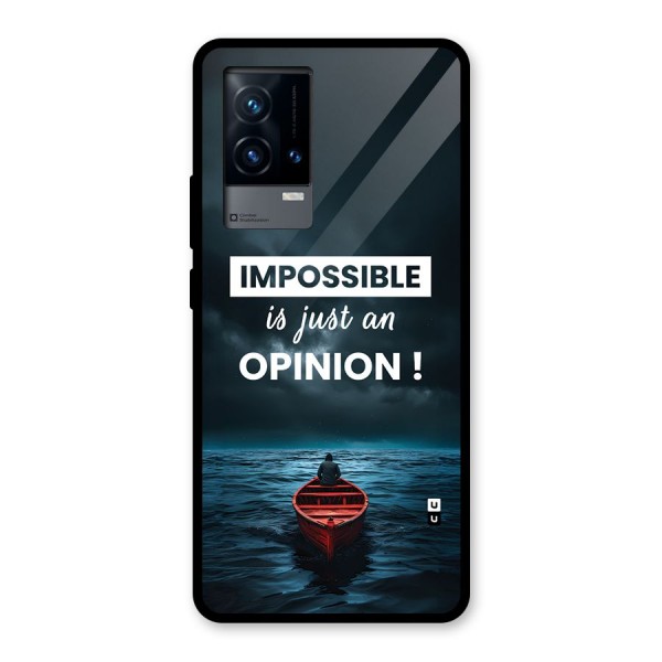Just An Opinion Glass Back Case for iQOO 9 5G
