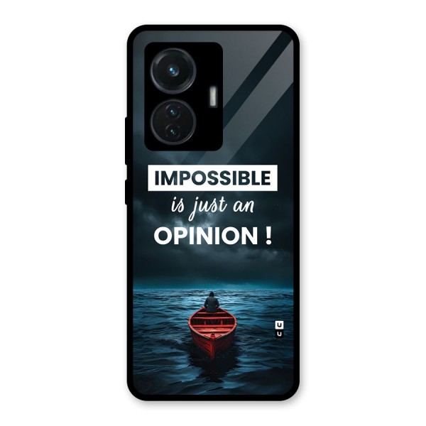 Just An Opinion Glass Back Case for iQOO Z6 44W