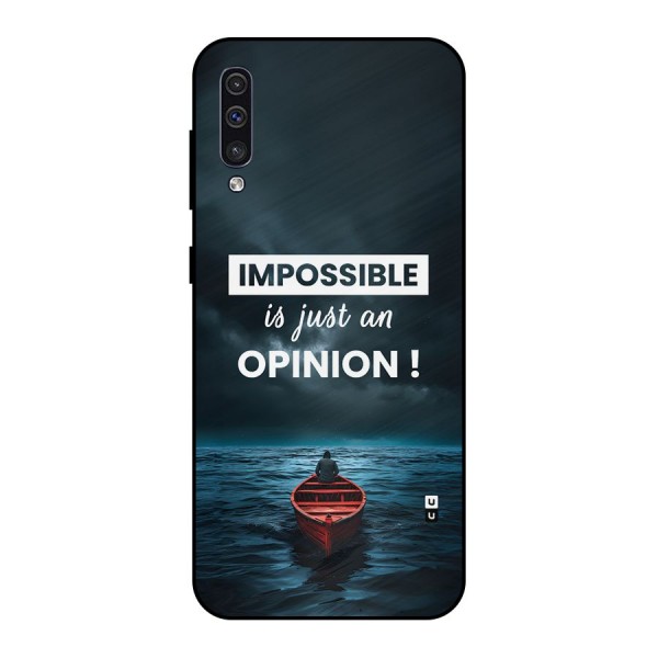 Just An Opinion Metal Back Case for Galaxy A30s