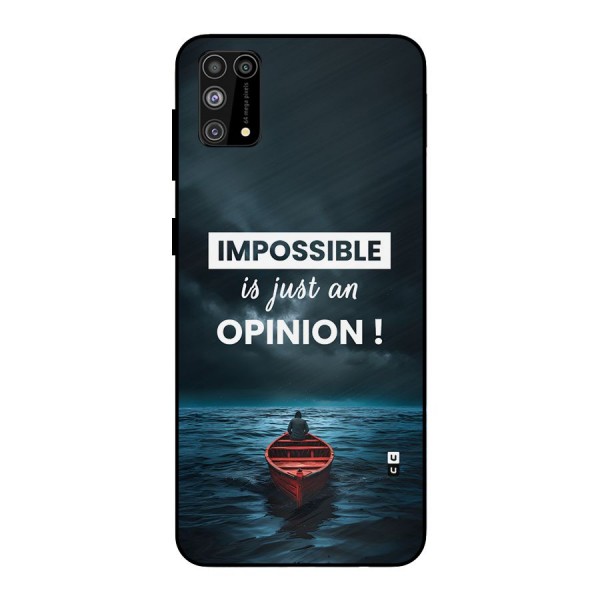 Just An Opinion Metal Back Case for Galaxy F41