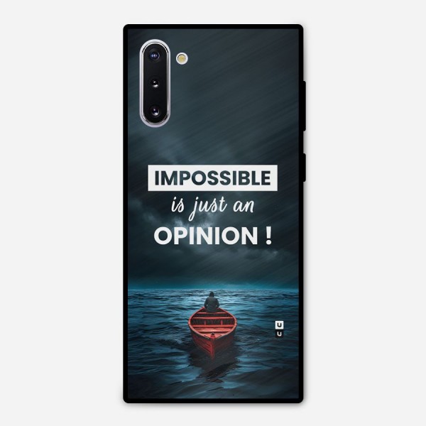 Just An Opinion Metal Back Case for Galaxy Note 10