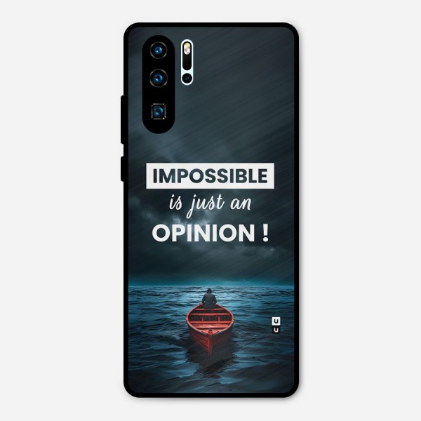 Just An Opinion Metal Back Case for Huawei P30 Pro