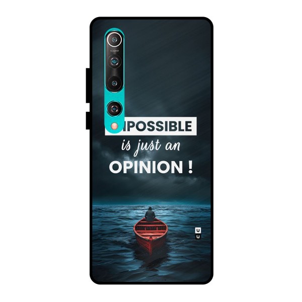 Just An Opinion Metal Back Case for Mi 10