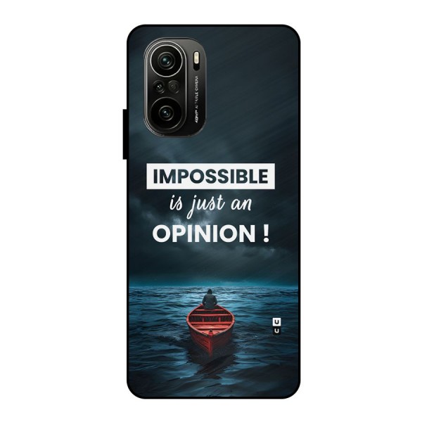 Just An Opinion Metal Back Case for Mi 11X Pro