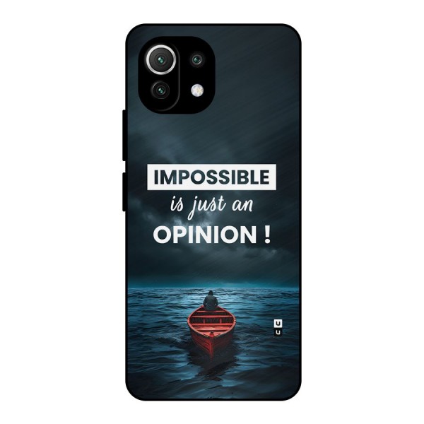 Just An Opinion Metal Back Case for Mi 11 Lite