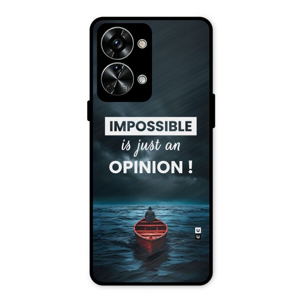 Just An Opinion Metal Back Case for OnePlus Nord 2T