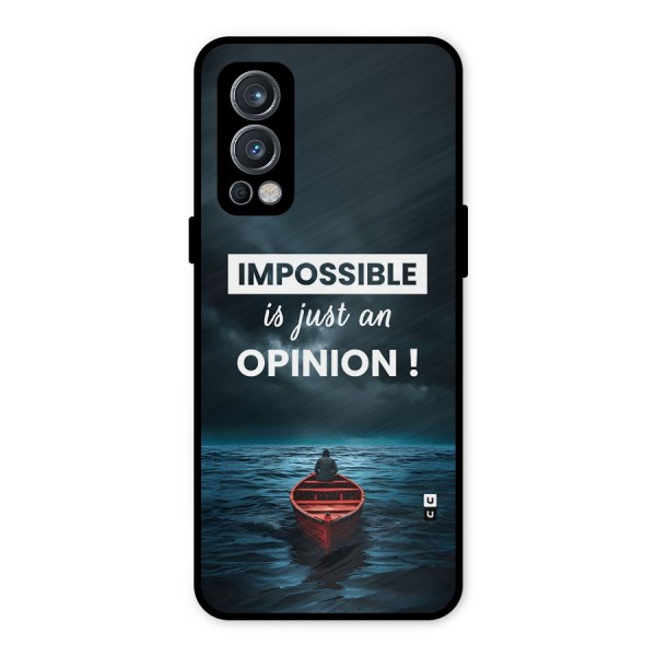 Just An Opinion Metal Back Case for OnePlus Nord 2 5G