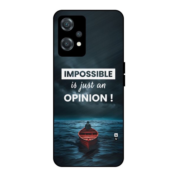 Just An Opinion Metal Back Case for OnePlus Nord CE 2 Lite 5G