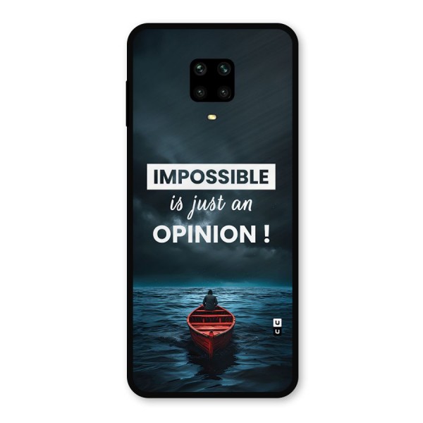 Just An Opinion Metal Back Case for Poco M2 Pro