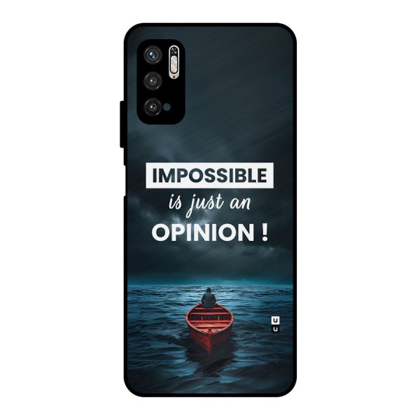 Just An Opinion Metal Back Case for Poco M3 Pro 5G
