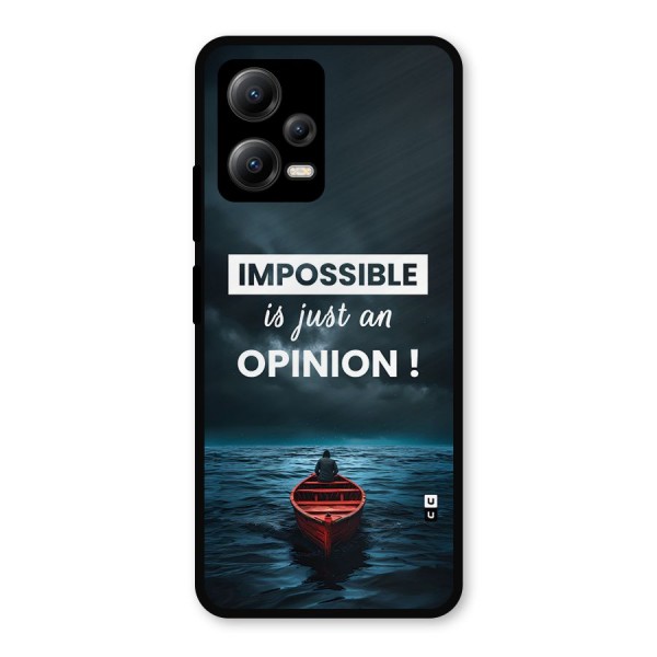 Just An Opinion Metal Back Case for Poco X5
