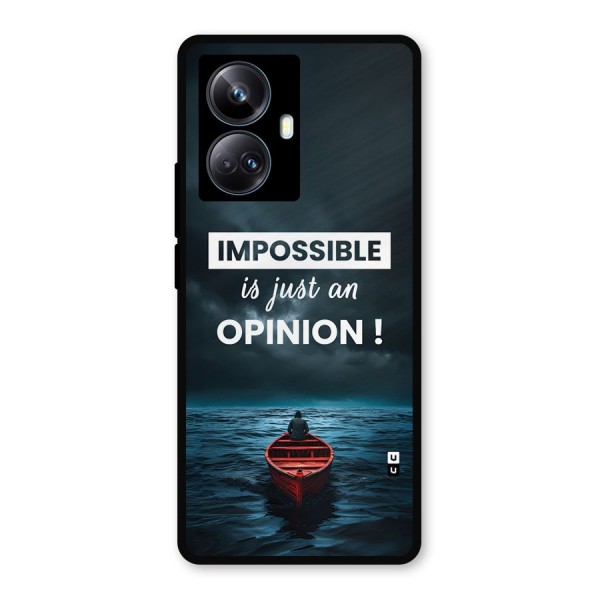 Just An Opinion Metal Back Case for Realme 10 Pro Plus