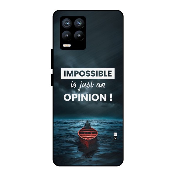 Just An Opinion Metal Back Case for Realme 8 Pro