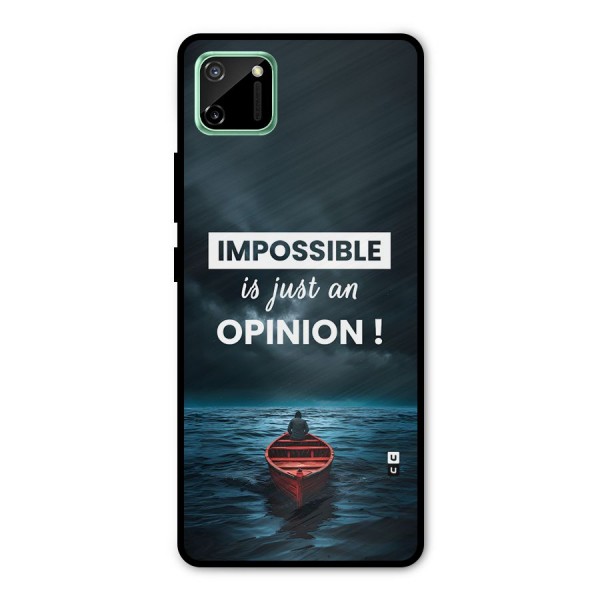 Just An Opinion Metal Back Case for Realme C11