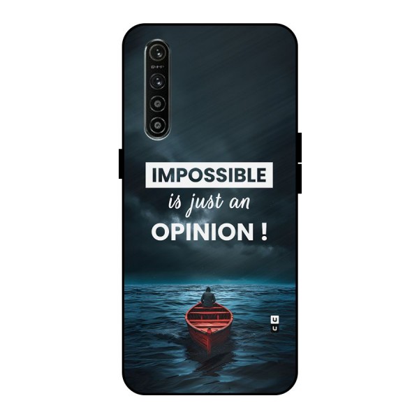 Just An Opinion Metal Back Case for Realme XT