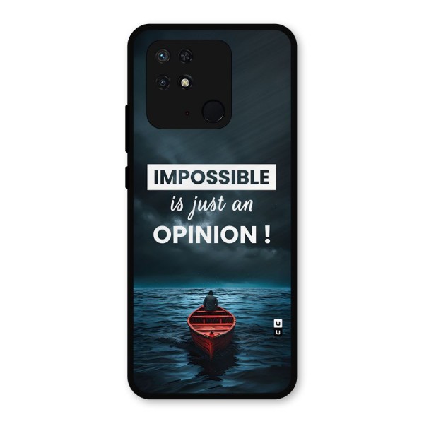 Just An Opinion Metal Back Case for Redmi 10 Power