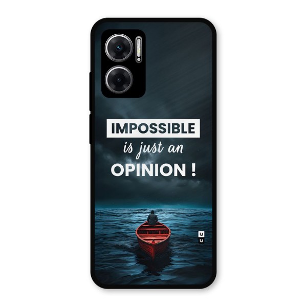 Just An Opinion Metal Back Case for Redmi 11 Prime 5G