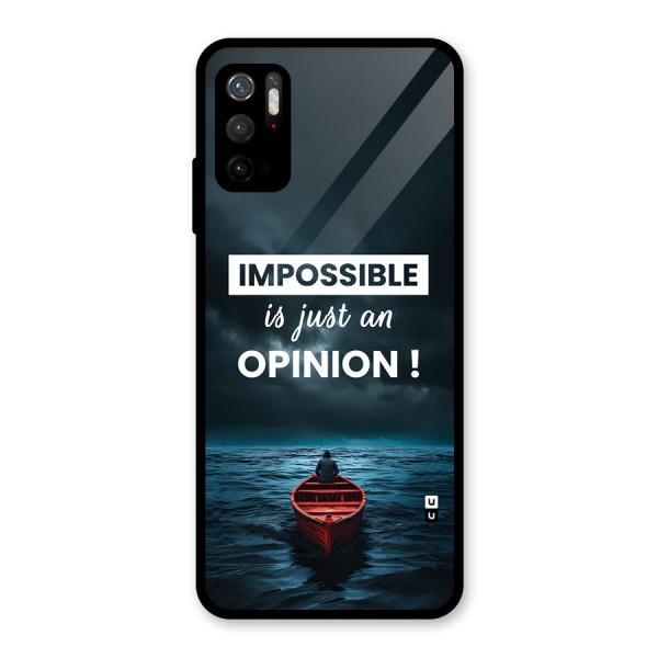 Just An Opinion Metal Back Case for Redmi Note 10T 5G