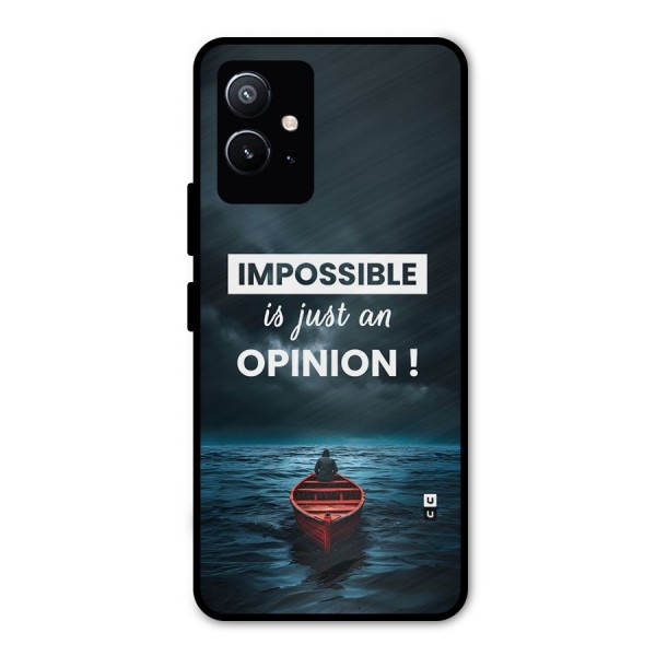 Just An Opinion Metal Back Case for Vivo T1 5G