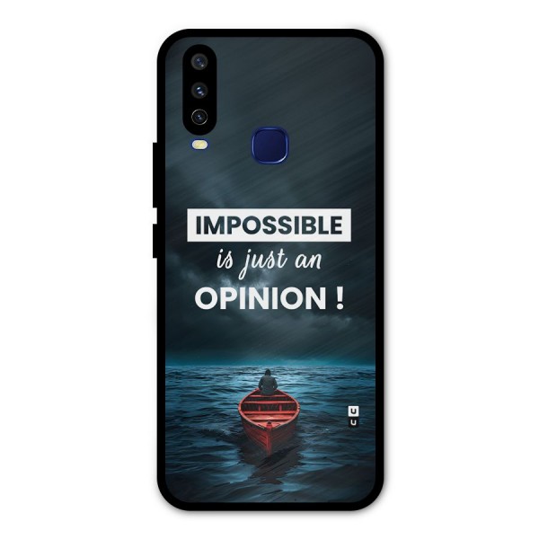 Just An Opinion Metal Back Case for Vivo V17