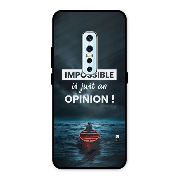 Just An Opinion Metal Back Case for Vivo V17 Pro