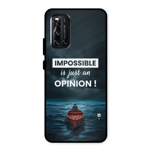 Just An Opinion Metal Back Case for Vivo V19