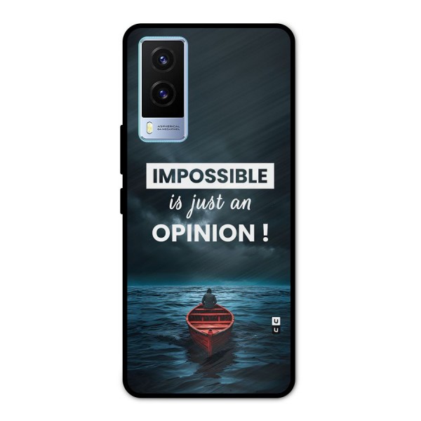 Just An Opinion Metal Back Case for Vivo V21e 5G