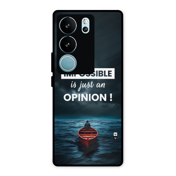Just An Opinion Metal Back Case for Vivo V29