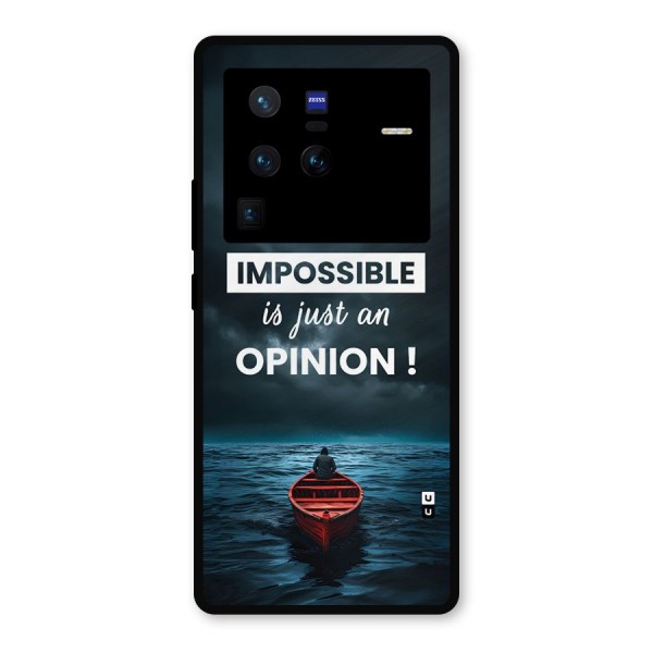 Just An Opinion Metal Back Case for Vivo X80 Pro
