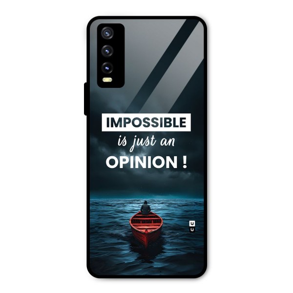 Just An Opinion Metal Back Case for Vivo Y20i