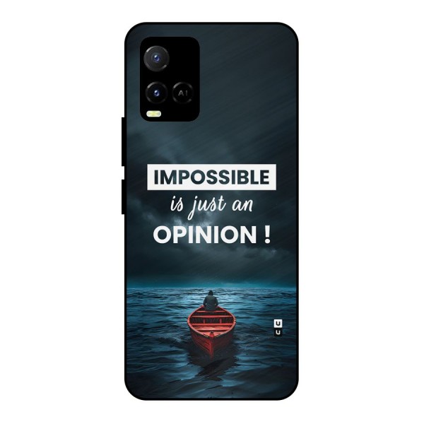 Just An Opinion Metal Back Case for Vivo Y21 2021