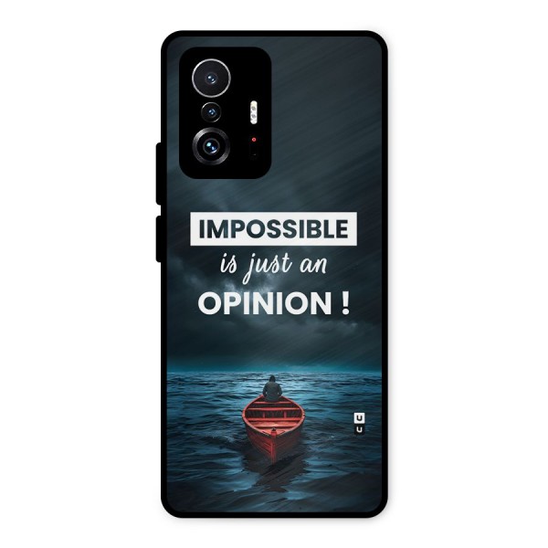 Just An Opinion Metal Back Case for Xiaomi 11T Pro