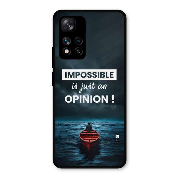 Just An Opinion Metal Back Case for Xiaomi 11i 5G