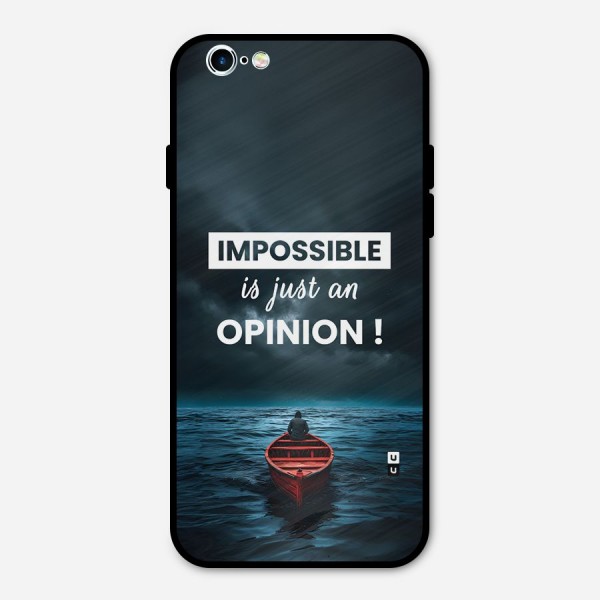 Just An Opinion Metal Back Case for iPhone 6 6s