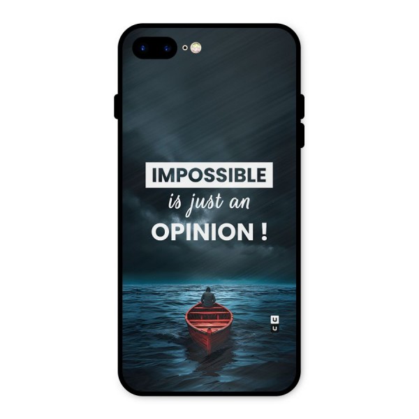 Just An Opinion Metal Back Case for iPhone 8 Plus