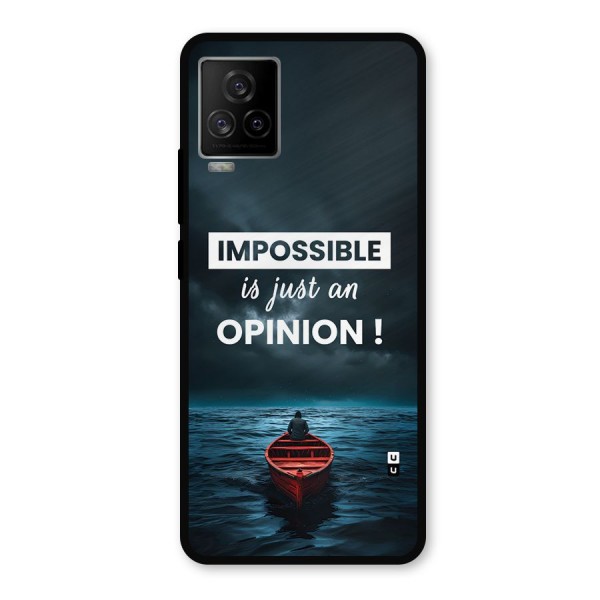 Just An Opinion Metal Back Case for iQOO 7 Legend 5G